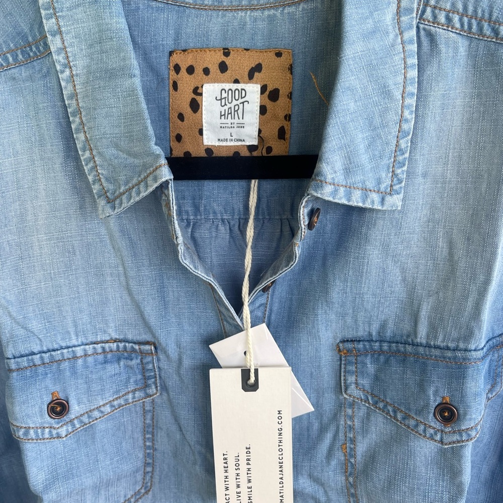 MJ Good Hart Jean Top